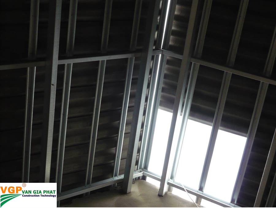 Thi công mái ngói - kèo 3 lớp